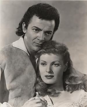 Original Portrait of Cornell Wilde and Maureen O'Hara from Sons Of The Musketeers