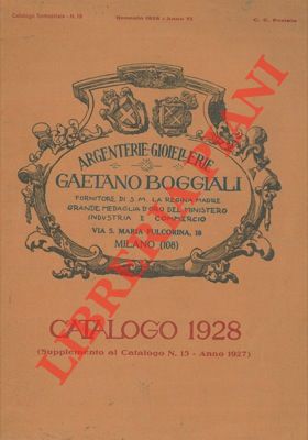 Argenterie - Gioiellerie. Catalogo 1928.