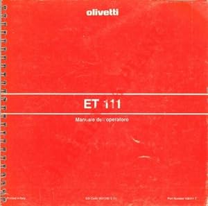 ET 111. Manuale dell'operatore.