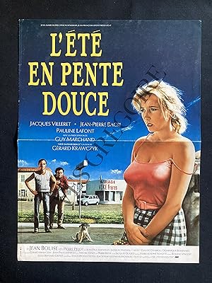 L'ÉTÉ EN PENTE DOUCE-FILM DE GERARD KRAWCZYK-1987-AFFICHE PETIT FORMAT