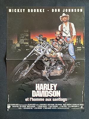 HARLEY DAVIDSON ET L'HOMME AUX SANTIAGS-FILM DE SIMON WINCER-1991-AFFICHE PETIT FORMAT