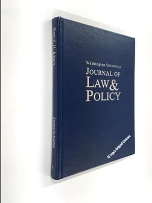 Washington University Journal of Law & Policy Volume 1