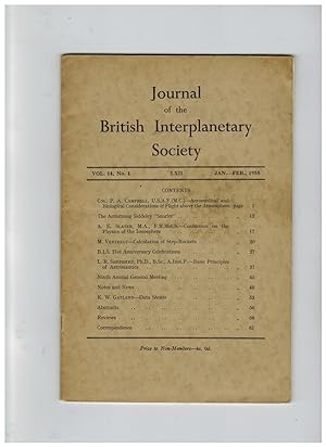 JOURNAL OF THE BRITISH INTERPLANETARY SOCIETY. Jan-Feb 1955