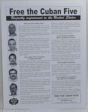 Free the Cuban Five: unjustly imprisoned in the United States [handbill]