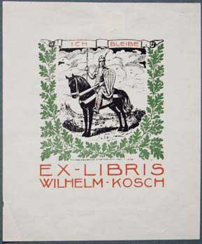 Ex Libris Wilhelm Kosch.