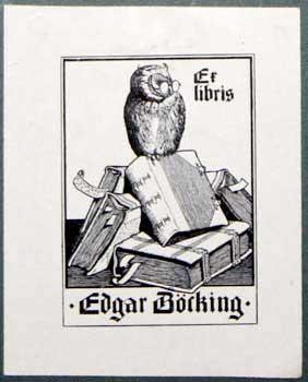 Ex Libris Edgar Böcking.
