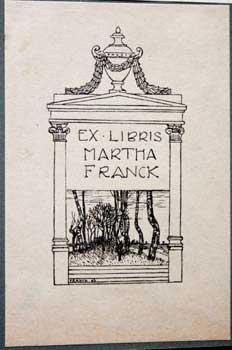 Ex Libris Martha Franck.
