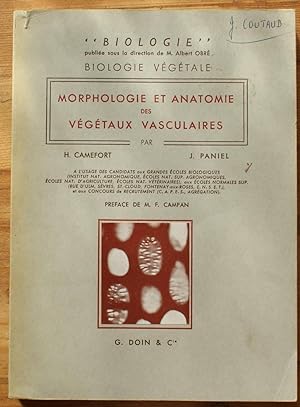 Morphologie et anatomie des végétaux vasculaires