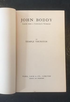 John Boddy: Leaves from a Constable's Notebook