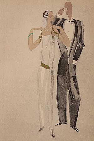 Soir de Paris. Robe du soir, de Martial et Armand (pl.5, La Gazette du Bon ton, 1922 n°1)