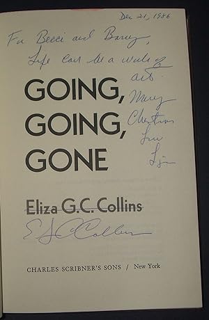 Going, Going, Gone // The Photos in this listing are of the book that is offered for sale