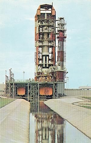 An Original 1960's Postcard of the Titan ICBM on the Launch Pad At Cape Canaveral