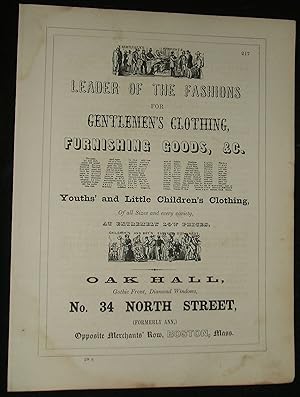 1853 Three Vintage Advertisements for Clothiers, Steam & Gas Pipes , Jewelry