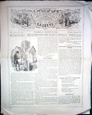 A Vintage Issue of the Youth's Penny Gazette for August 27th 1856