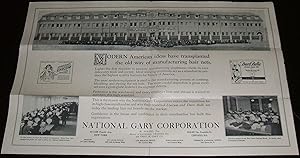 A Wonderful Original 1930's Illustrated Advertising Mailer for the National Gary Corp. , of New Y...