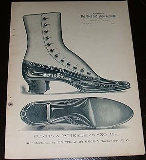 Curtis & Wheeler Shoe Company Original 1890 Full Page Illustrated Advertisement