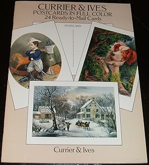 Currier & Ives 24 Ready to Mail Full Color Reproduction Postcards