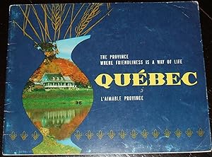 Original 1964 Souvenir Travel Brochure from Quebec , Color Photos