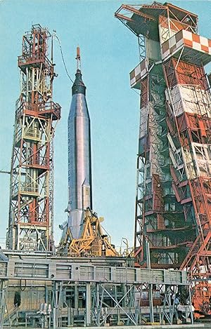 An Original 1960's Postcard of the Mercury Atlas Vehicle MA-7 & Aurora 7 the photos in this listi...