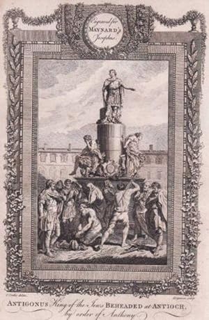 Original Engraving "Antigonus King of the Jews Beheaded At Antioch, by Order of Anthony"