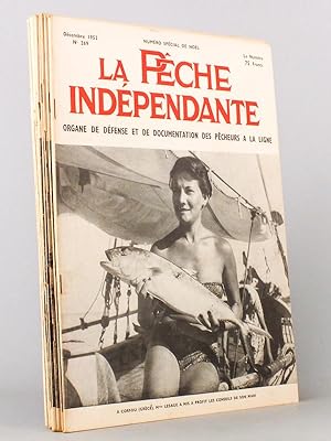 La pêche indépendante - Année 1952 complète (lot de 12 numéros, du n° 258 de janvier au n° 269 de...
