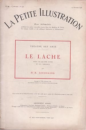 Lâche (Le), in "La Petite Illustration", numéro 275 du 13 février 1926