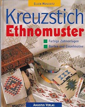 Kreuzstich Ethnomuster Farbige Zählvorlagen, Borten und Einzelmotive