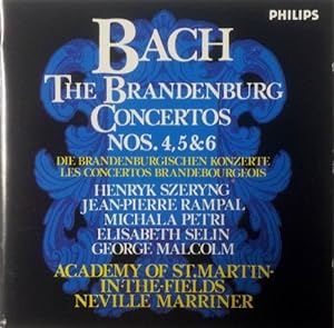Bach: Die Brandenburgischen Konzerte No. 4, 5 & 6, Bach, Neville Marriner, Academy of St. Martin-...