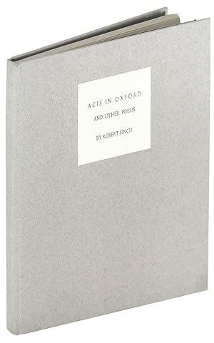 Acis in Oxford and other poems