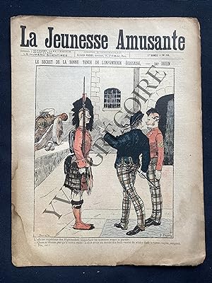 LA JEUNESSE AMUSANTE-1ère ANNEE-N°93-COUVERTURE COULEURS DE DRUIN "LE SECRET DE LA BONNE TENUE DE...