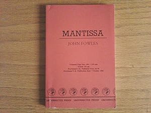 Mantissa - proof copy