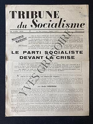 TRIBUNE DU SOCIALISME-NUMERO SPECIAL-24 AVRIL 1958