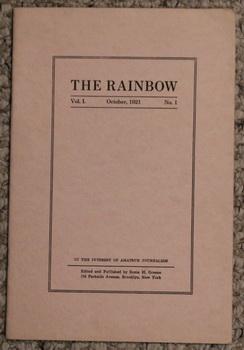The Rainbow-Volume 1, Number 1-October Oct 1921: Nietscheism (Nietzscheism) and Realism; Amateurd...