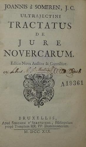 Ultrajectini Tractatus de Jure Novercarum.