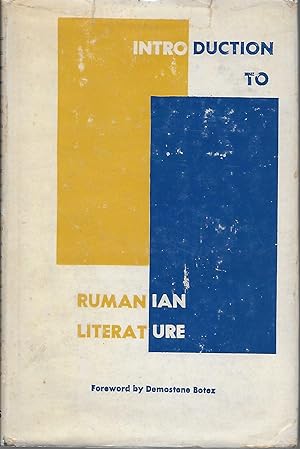Introduction To Rumanian Literature