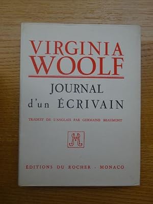 Journal d'un écrivain Traduit de l'anglais par Germaine Beaumont