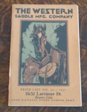 The Western Saddle Mfg. Company Catalog 1927