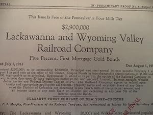 Confidential (N) Preliminary Proof No. 4 - Subject To Change $2,900,000 Lackawanna and Wyoming Va...