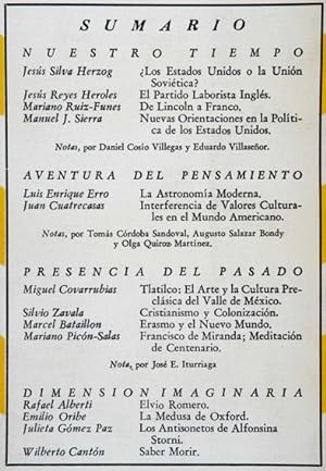 Revista Cuadernos Americanos. - Año IX, 1950. No. 3 Mayo-Junio. - Rafael Albertil: Elvio Romero ;...