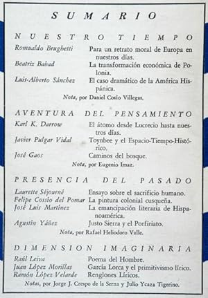 Revista Cuadernos Americanos. - Año IX, 1950. No. 5 Sep-Oct. - Ramón López Velarde: Renglones Lír...