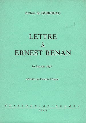 Lettre à Ernest Renan, 10 janvier 1857.