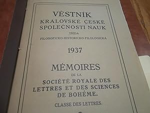 Journal of the Royal Czech Society of sciences