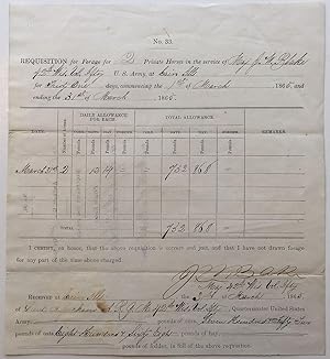 Party-printed war-date document signed
