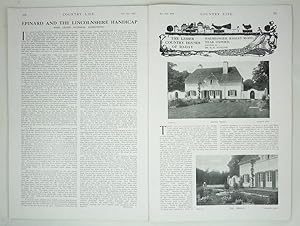 Original Issue of Country Life Magazine Dated February 9th 1924 with an article on Halshanger, Ba...