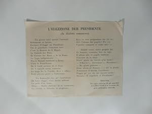 L'elezzione der presidente. (In dialetto romanesco)