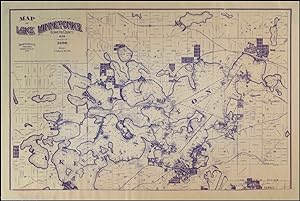 Map of Lake Minnetonka [Minnesota] circa 1896