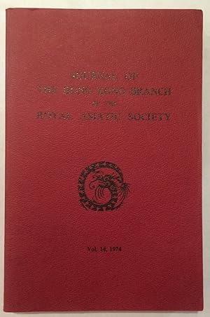 Journal of the Hong Kong Branch of the Royal Asiatic Society. VOLUME 14, 1974