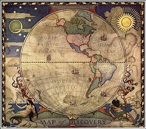 Map of Discovery - Western Hemisphere : N. C. Wyeth : circa 1928
