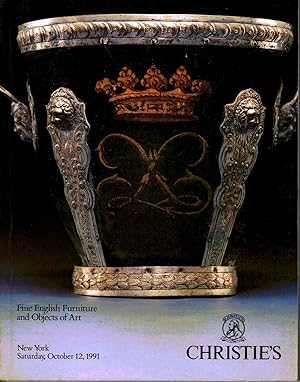 Fine English Furniture and Objects of Art; See Description! Saturday, October 12, 1991