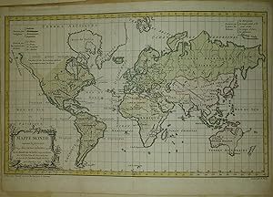 Mappe Monde suivant la proiezione des cartes reduites